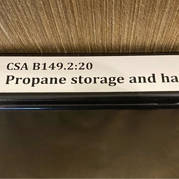Propane and storage handling code book - Picture 2 of 3